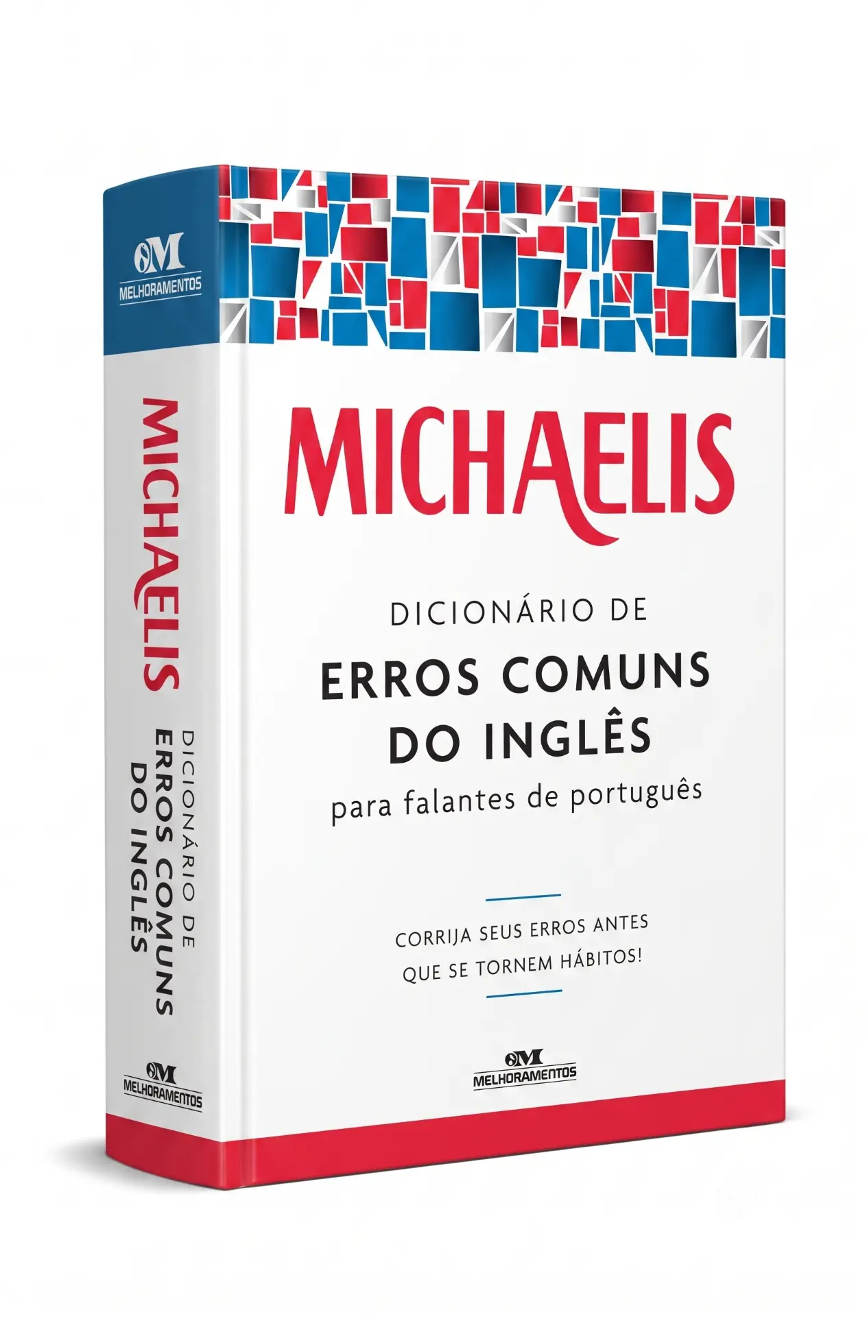 Mockup do Dicionário de Erros Comuns do Inglês para falantes de português